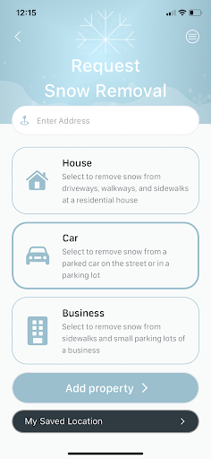 Captura de pantalla de Shovler: Snow Removal OnDemand