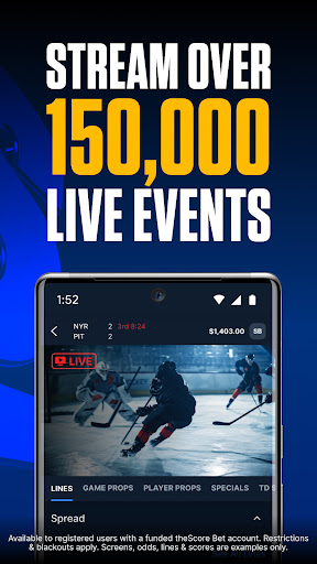 Captura de pantalla de theScore Bet Sportsbook Casino