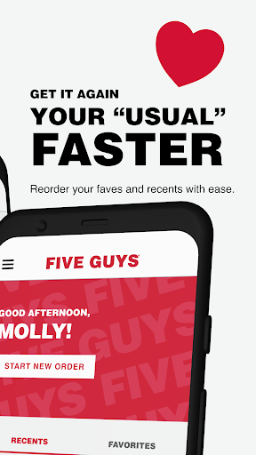 Captura de pantalla de Five Guys Burgers & Fries