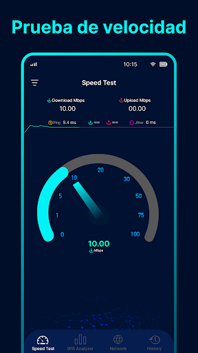 Captura de pantalla de Test de velocidad de internet