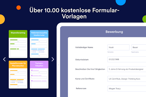 Jotform Formular & Umfrage Screenshot