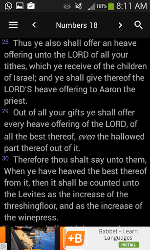 Captura de pantalla de King James Bible - KJV Offline