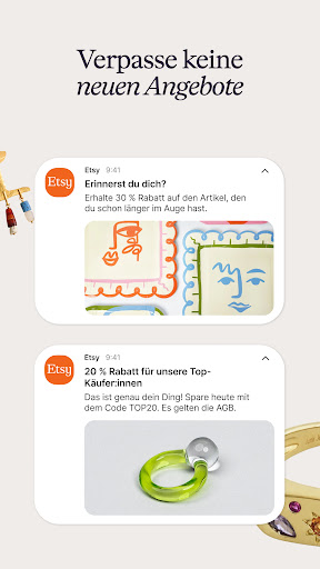 Etsy: Wohnen & Mode kaufen Screenshot