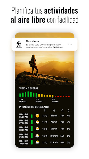 Captura de pantalla de Reloj giratorio Sense y clima