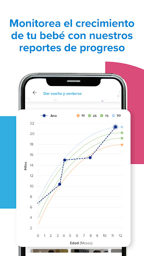 Captura de pantalla de Kinedu: Desarrollo del Bebé