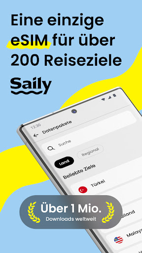 Saily eSIM: Daten für Reisen Screenshot