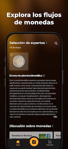 Captura de pantalla de CoinSnap - Valores de Monedas