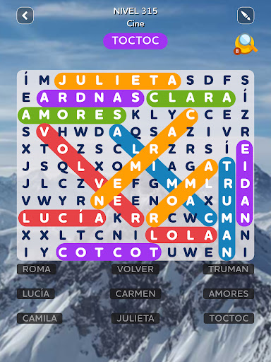 Captura de pantalla de Sopas de Letras Español