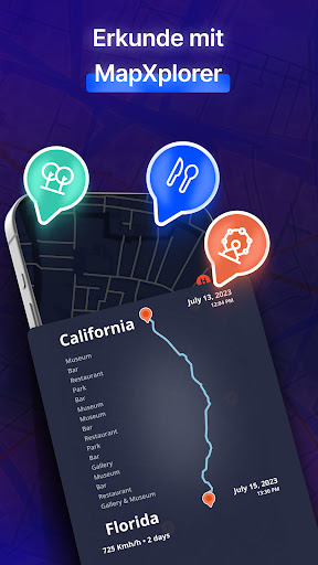 MapXplorer: Navigation, Radar Screenshot