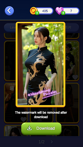 Captura de pantalla de Heartstring Puzzle-Girl Jigsaw
