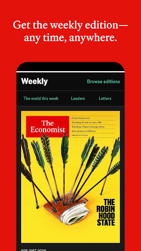 Captura de pantalla de The Economist - World News