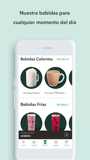 Captura de pantalla de Starbucks México