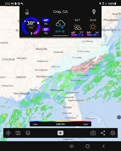 Captura de pantalla de MyRadar Weather Radar Pro