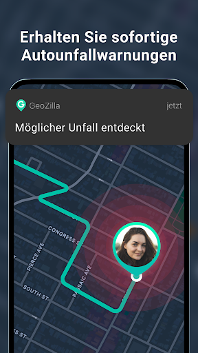 Handy GPS Ortung Geozilla Screenshot