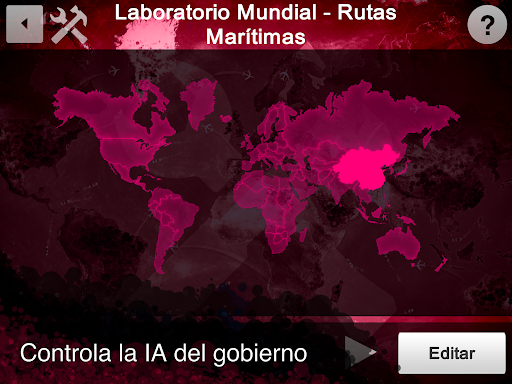 Captura de pantalla de Plague Inc Editor de Escenario