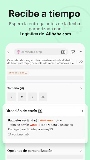 Captura de pantalla de Alibaba.com