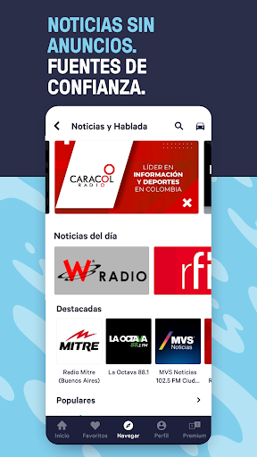 Captura de pantalla de TuneIn Radio Pro
