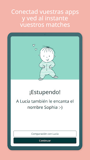 Captura de pantalla de Nombres de bebé 2025