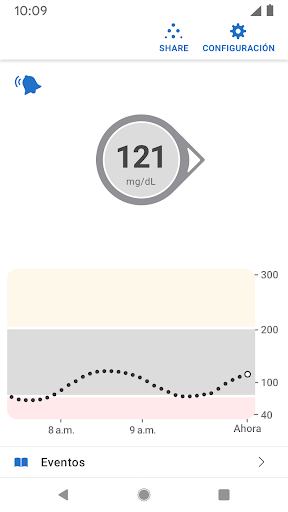 Captura de pantalla de Dexcom G6