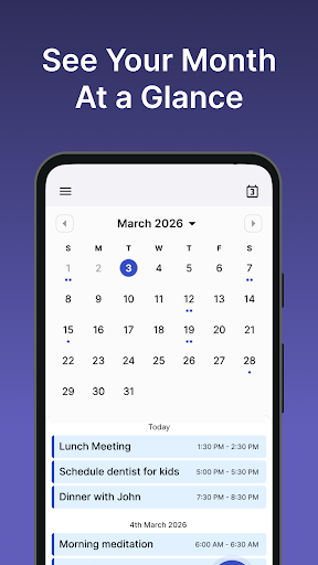 Captura de pantalla de 2026 Calendar Launcher