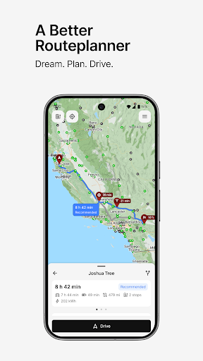 A Better Routeplanner (ABRP) screenshot