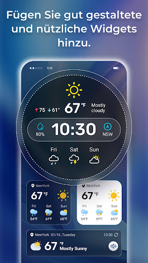 Tägliche Wettervorhersagen Screenshot