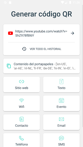 Captura de pantalla de Escáner de código QR