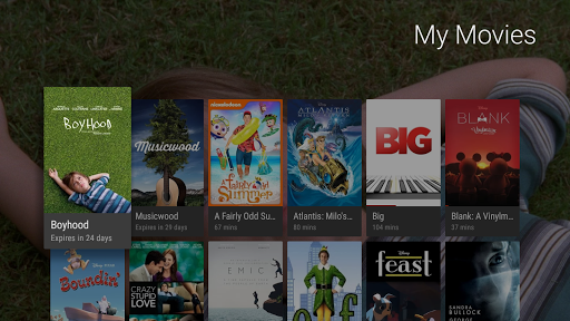 Captura de pantalla de Google TV