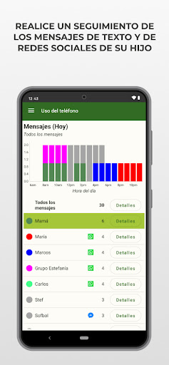 Captura de pantalla de MMGuardian App para Padres