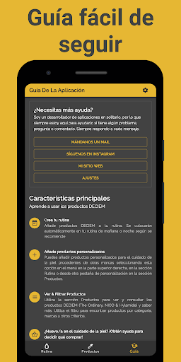 Captura de pantalla de Skincare Routine
