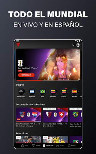 Captura de pantalla de Telemundo: Series y TV en vivo