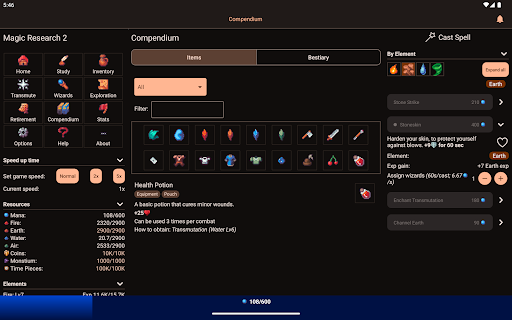 Captura de pantalla de Magic Research 2