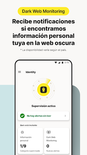 Captura de pantalla de Norton VPN: Secure Wi-Fi Proxy