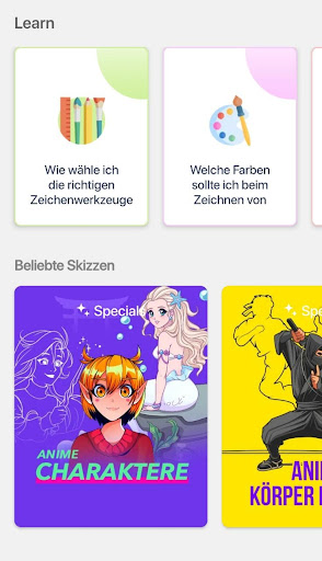 Anime zeichnen lernen app Screenshot