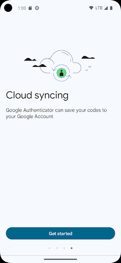 Captura de pantalla de Google Authenticator