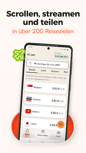 Airalo: eSIM-Reisen & Internet Screenshot