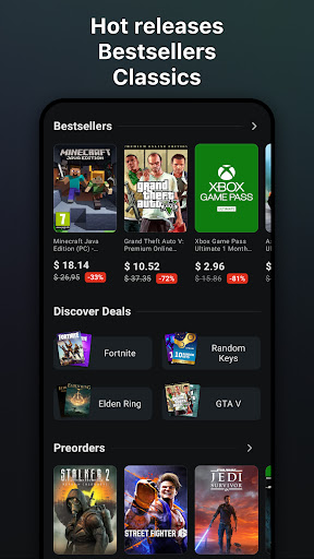Captura de pantalla de G2A