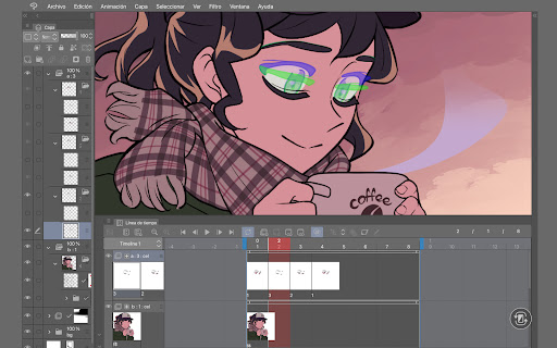 Captura de pantalla de CLIP STUDIO PAINT