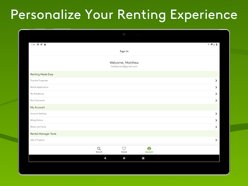 Apartments.com Rental Search screenshot