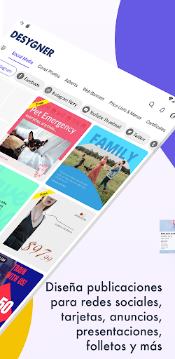 Captura de pantalla de Desygner: Diseño Gráfico Fácil
