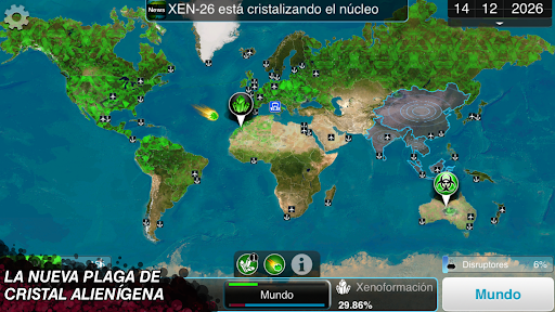 Captura de pantalla de Plague Inc.