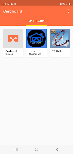 Captura de pantalla de Cardboard