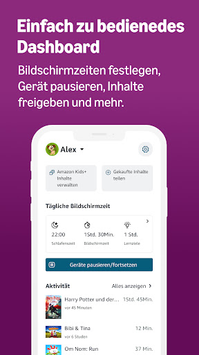 Amazon Kids Eltern Dashboard Screenshot