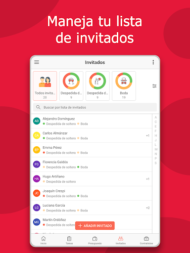 Captura de pantalla de Planificador de bodas - MyWed