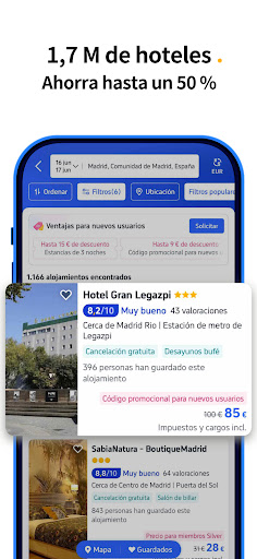 Captura de pantalla de Trip.com: Vuelo, Tren y Hotel