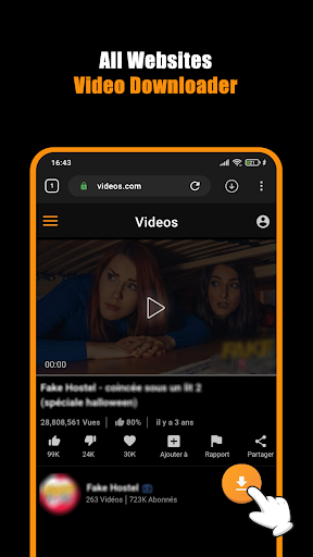 Captura de pantalla de SaveHub, Descargador de Videos
