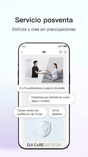 Captura de pantalla de DJI Store