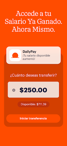 Captura de pantalla de DailyPay On-Demand Pay