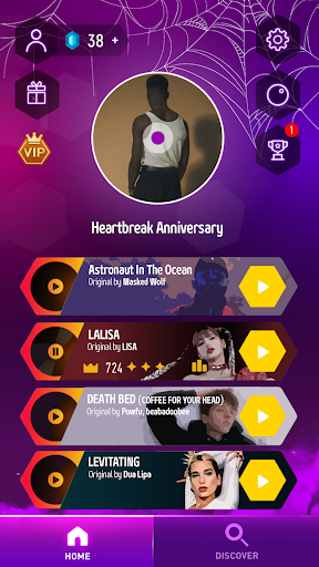 Captura de pantalla de Tiles Hop Juegos de Música