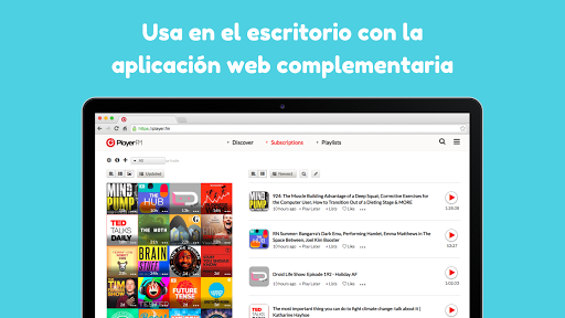Captura de pantalla de App de podcast: Player FM